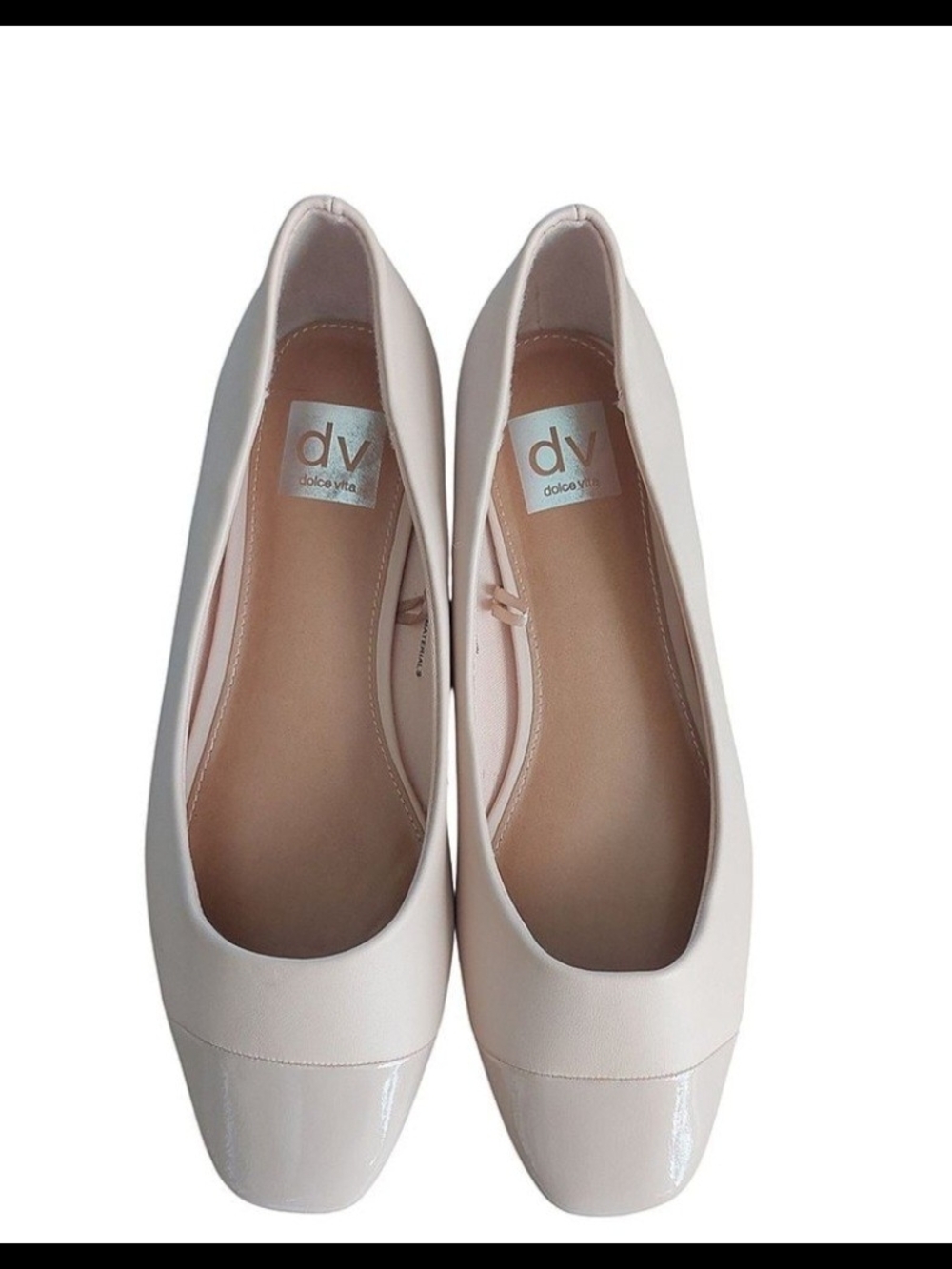 DV by Dolce Vita Pale Pink Square Toe Ballet Flats
